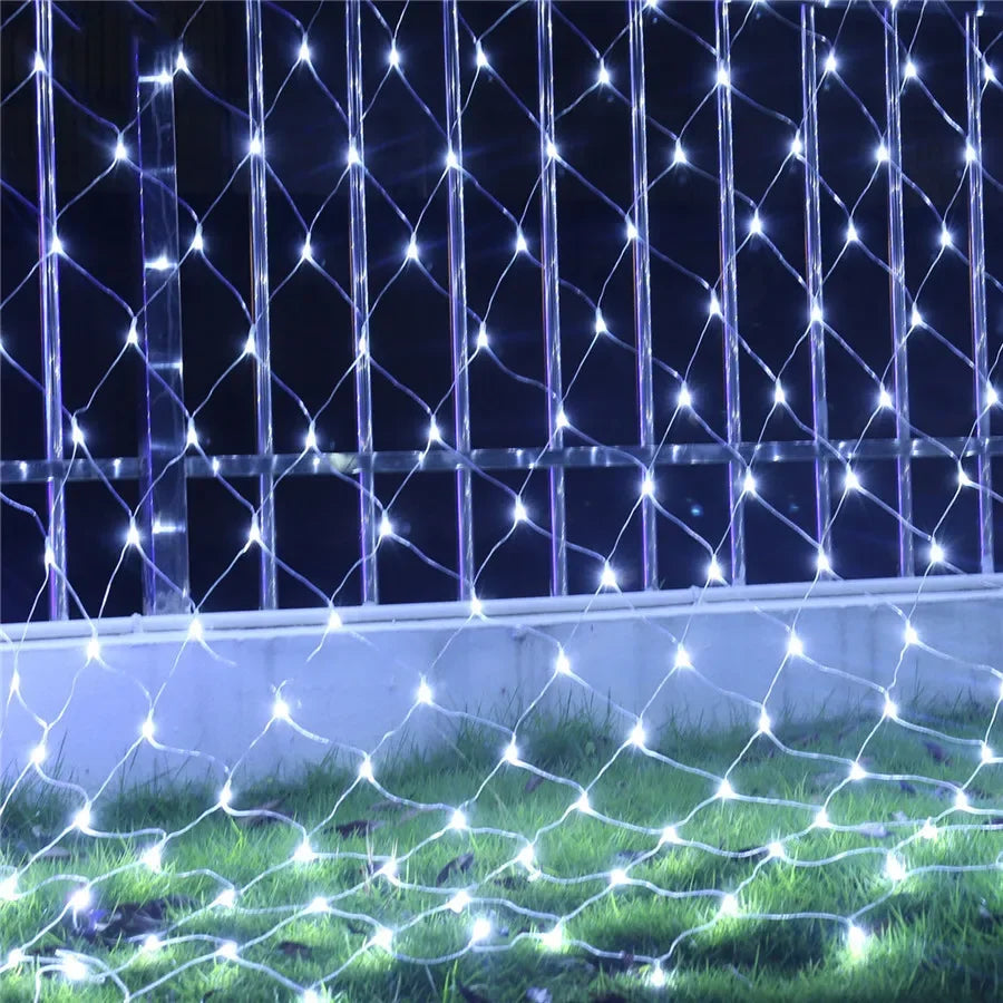 Solar Fairy Lights Mesh Curtain