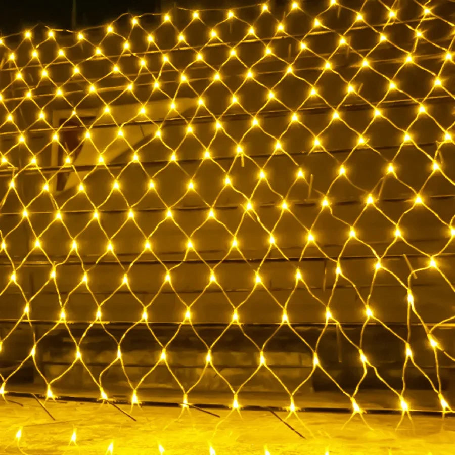 Solar Fairy Lights Mesh Curtain