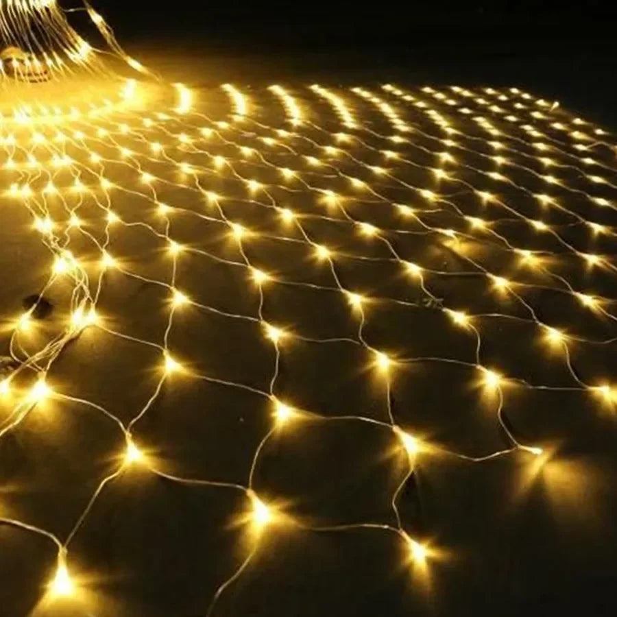 Solar Fairy Lights Mesh Curtain