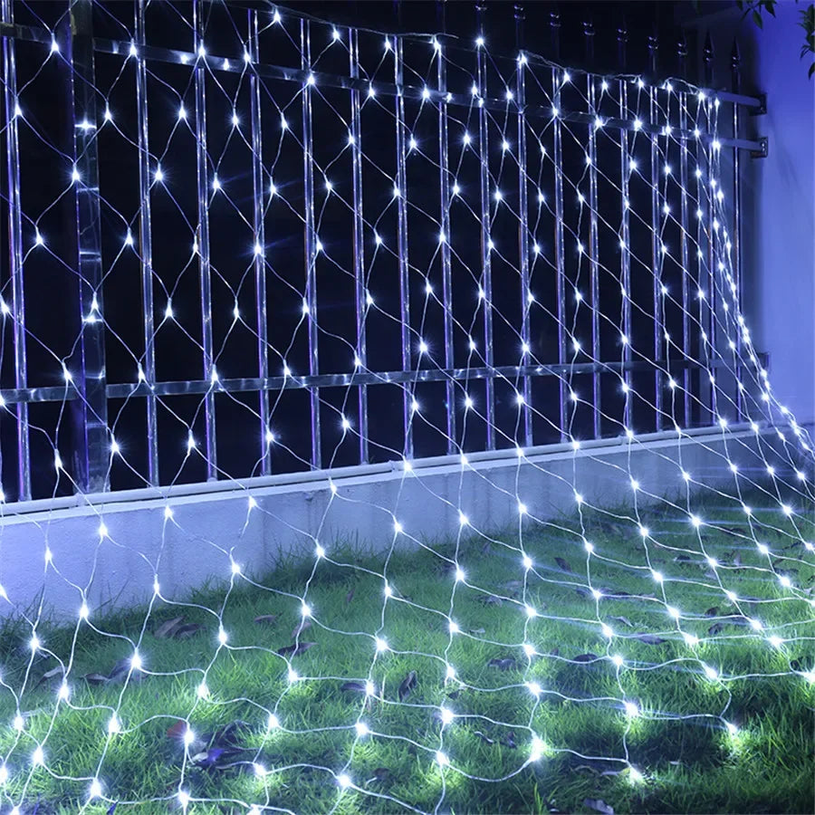 Solar Fairy Lights Mesh Curtain