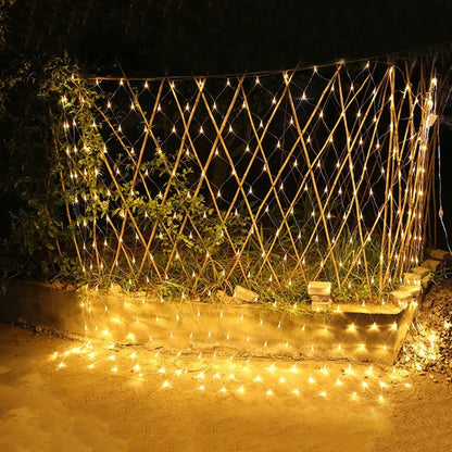 Solar Fairy Lights Mesh Curtain