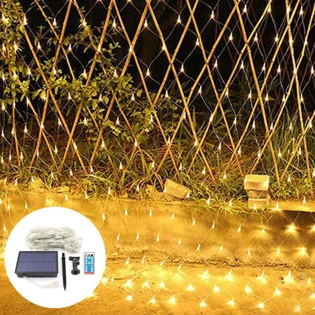 Solar Fairy Lights Mesh Curtain