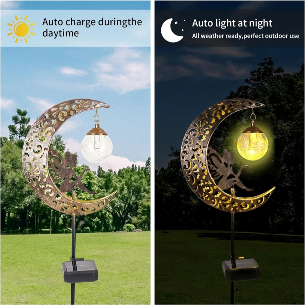 Solar Fairy Moon Garden Light