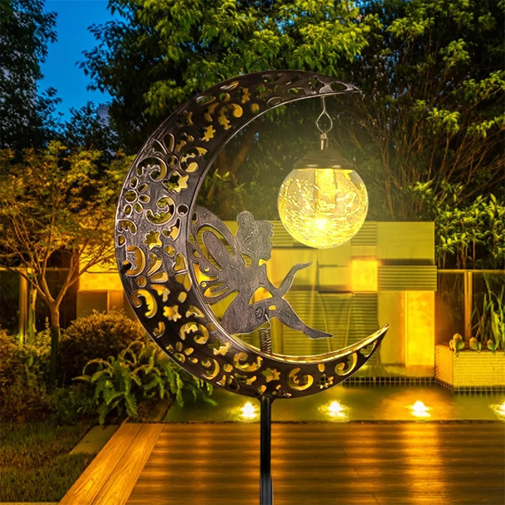 Solar Fairy Moon Garden Light