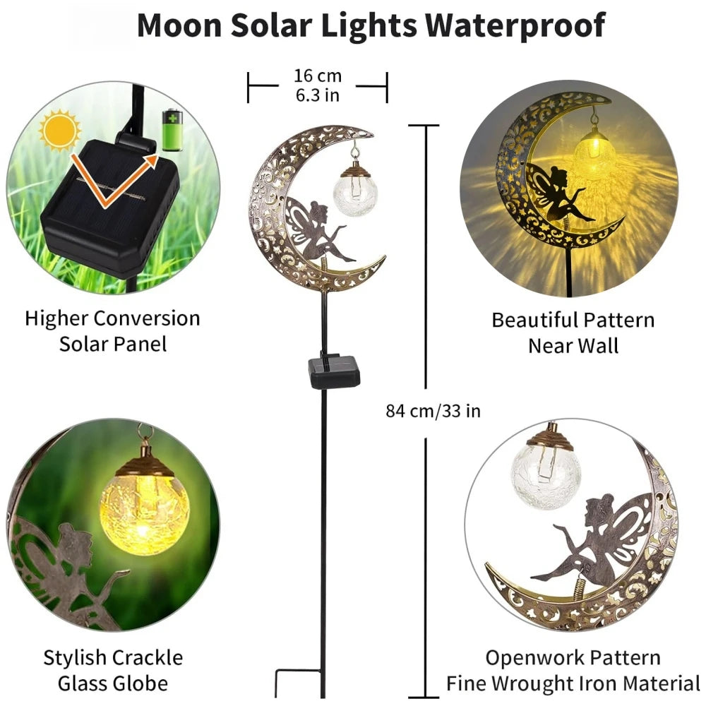 Solar Fairy Moon Garden Light