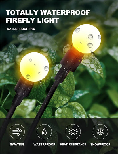 Solar Firefly Garden LED Lights