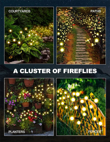 Solar Firefly Garden LED Lights