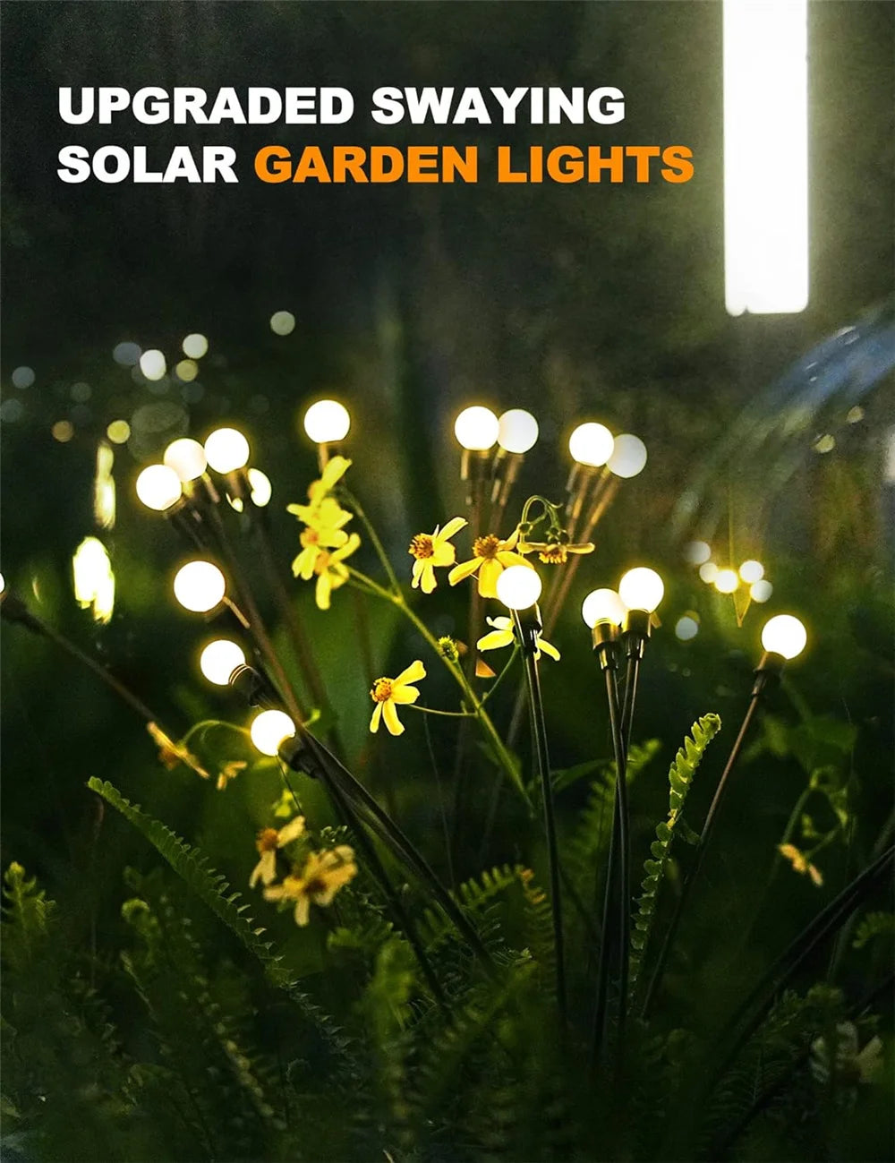 Solar Firefly Garden LED Lights