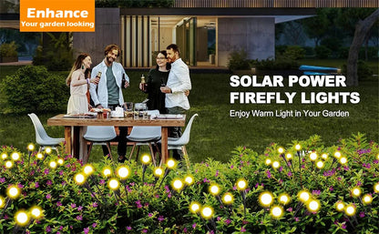 Solar Firefly Garden LED Lights