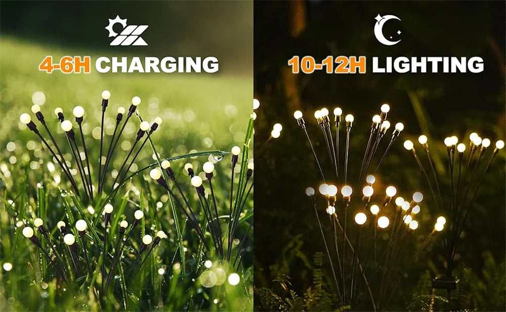 Solar Firefly Garden LED Lights