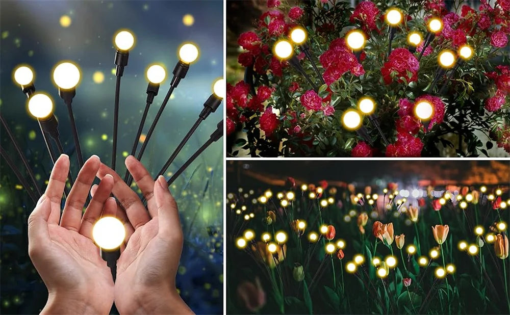 Solar Firefly Garden LED Lights