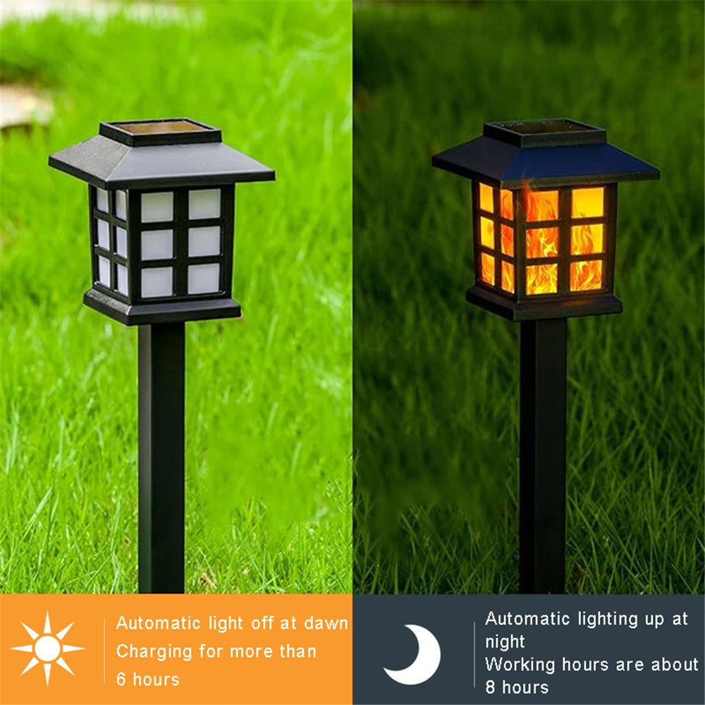 Solar Flame Torch Light - 10 LEDs