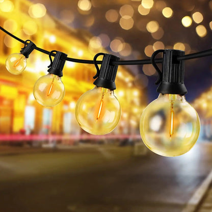 Solar G40 String Lights Waterproof