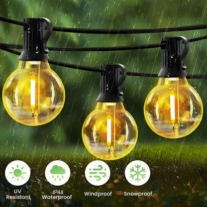 Solar G40 String Lights Waterproof