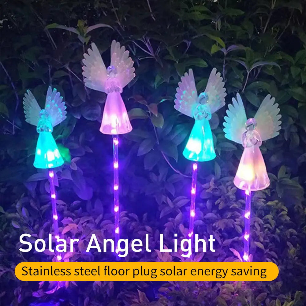 Solar Garden Angel Lights - Waterproof