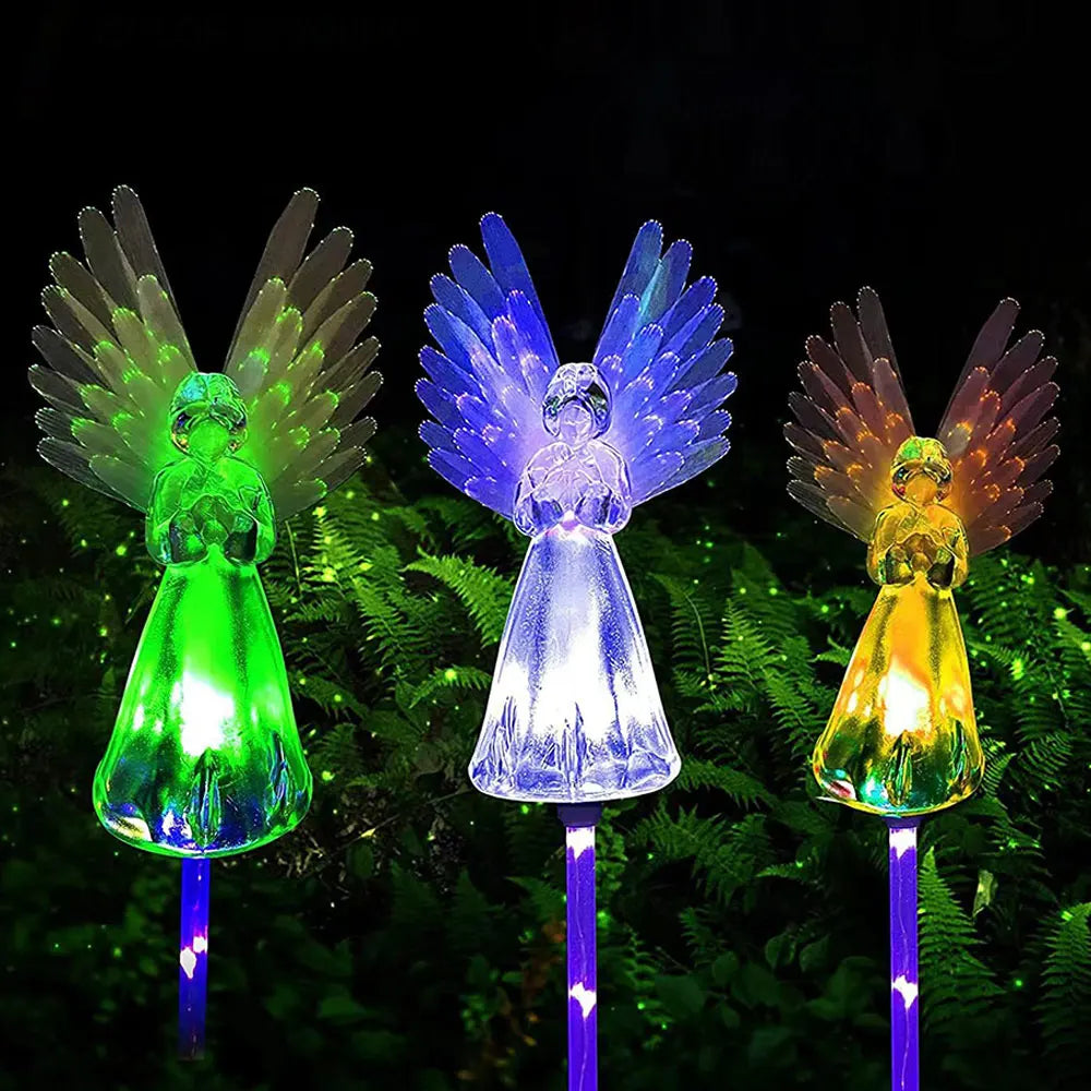 Solar Garden Angel Lights - Waterproof