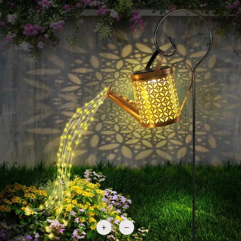 Solar Iron Kettle Hanging Lights