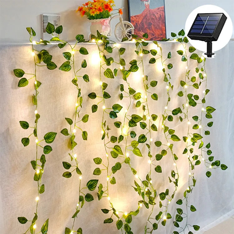 Solar Ivy String Fairy Lights 10m