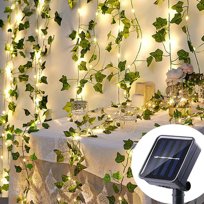 Solar Ivy String Fairy Lights 10m