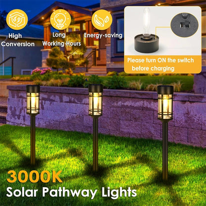 Solar LED Pathway Lights Outdoor