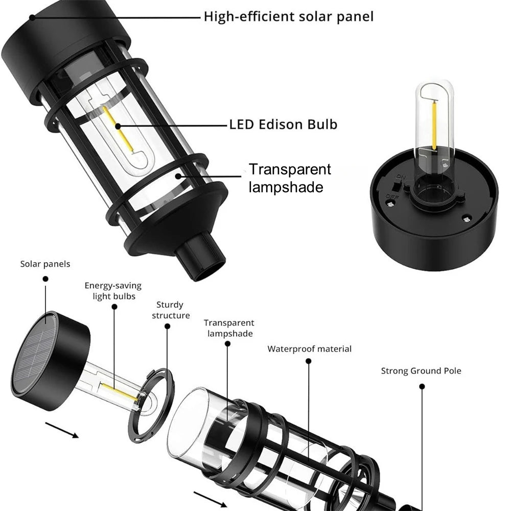 Solar LED Pathway Lights Outdoor