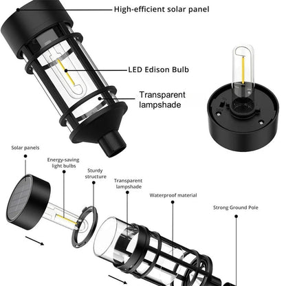 Solar LED Pathway Lights Outdoor