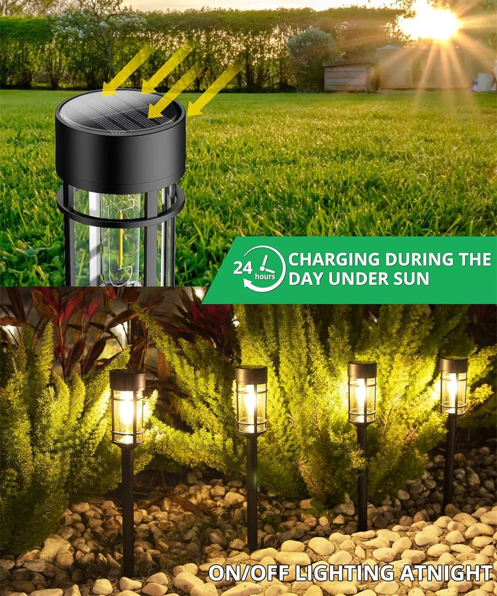 Solar LED Pathway Lights Outdoor