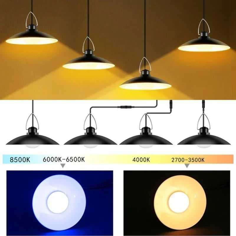 Solar LED Pendant Light Chandelier