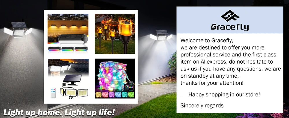 Solar LED RGB Flower Light