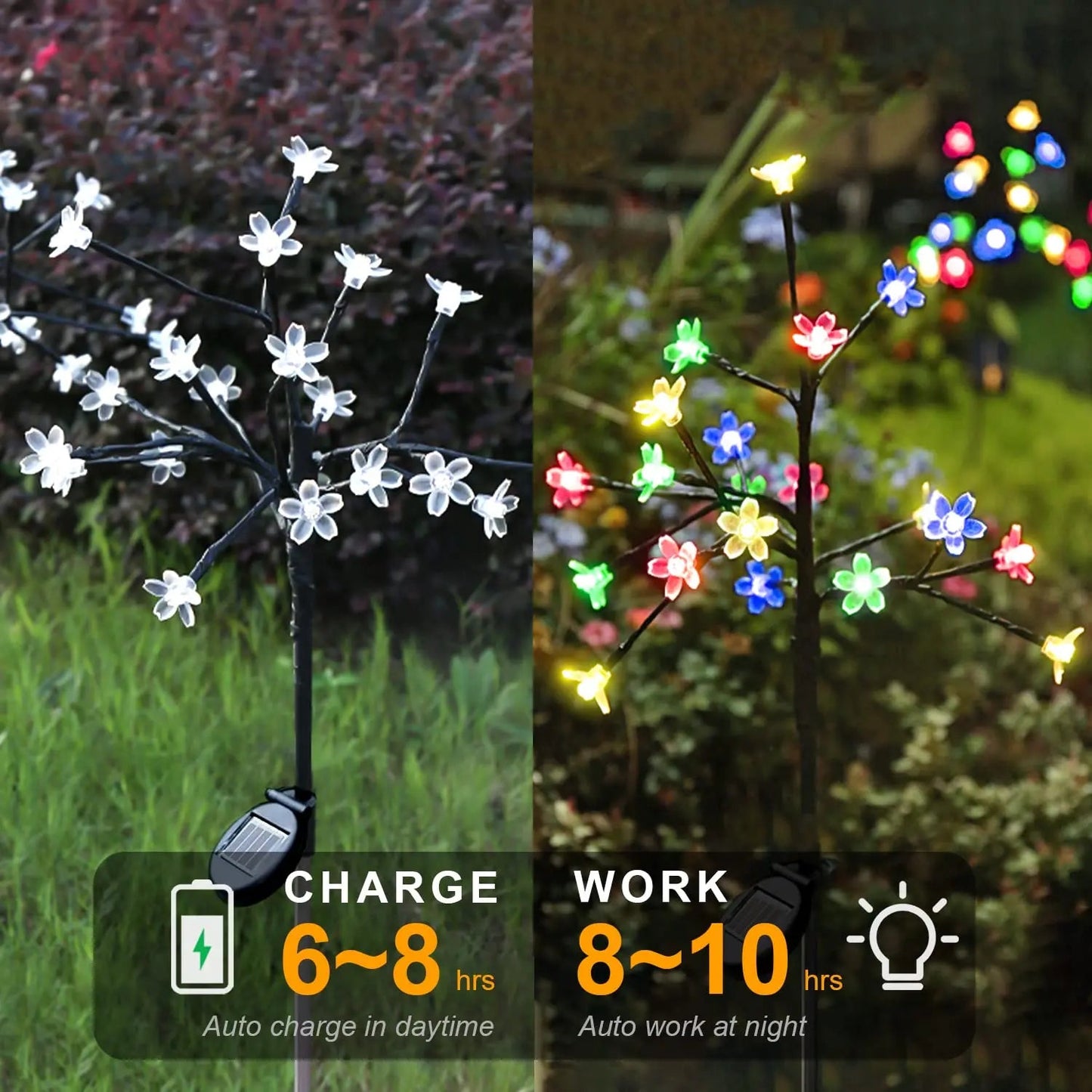 Solar LED RGB Flower Light