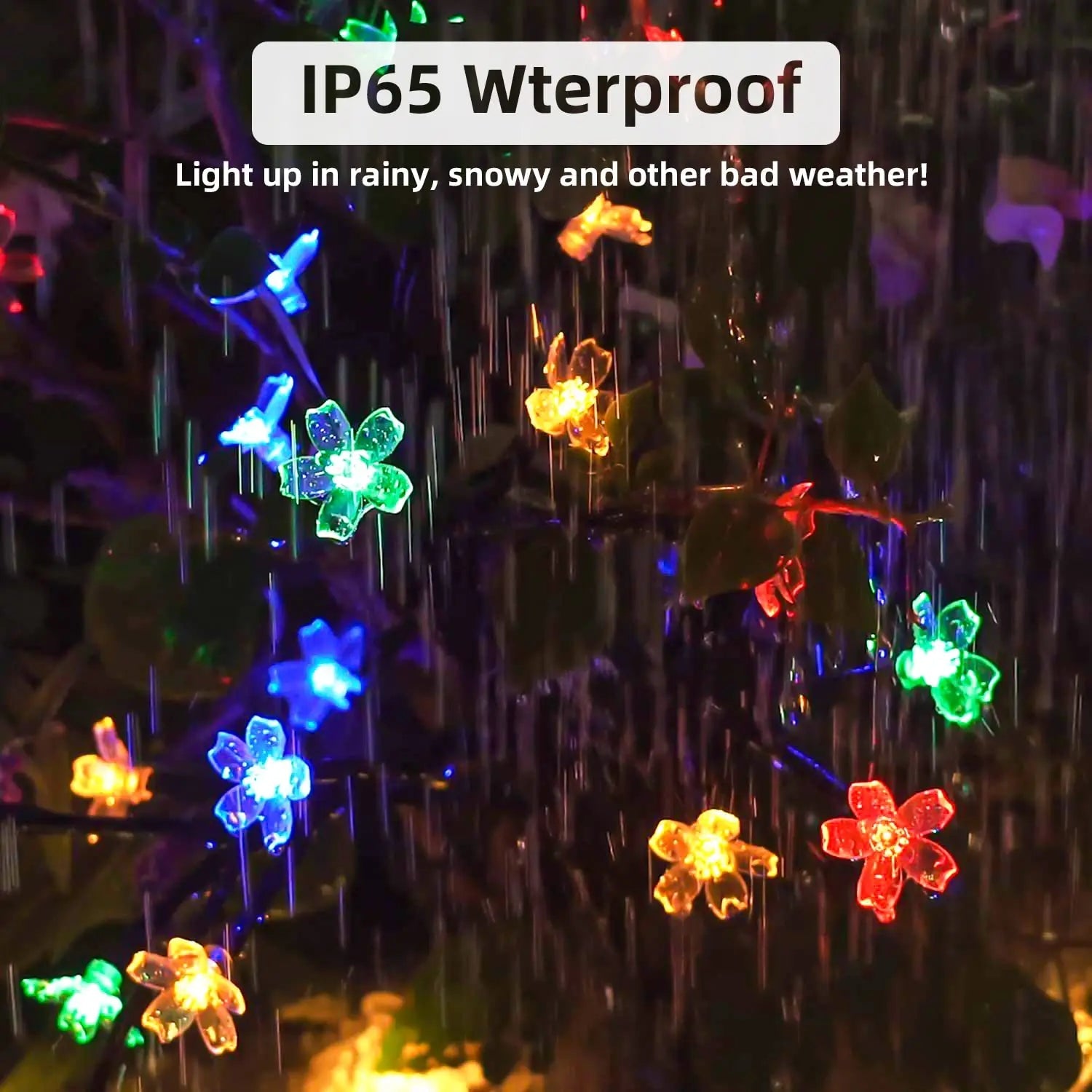 Solar LED RGB Flower Light