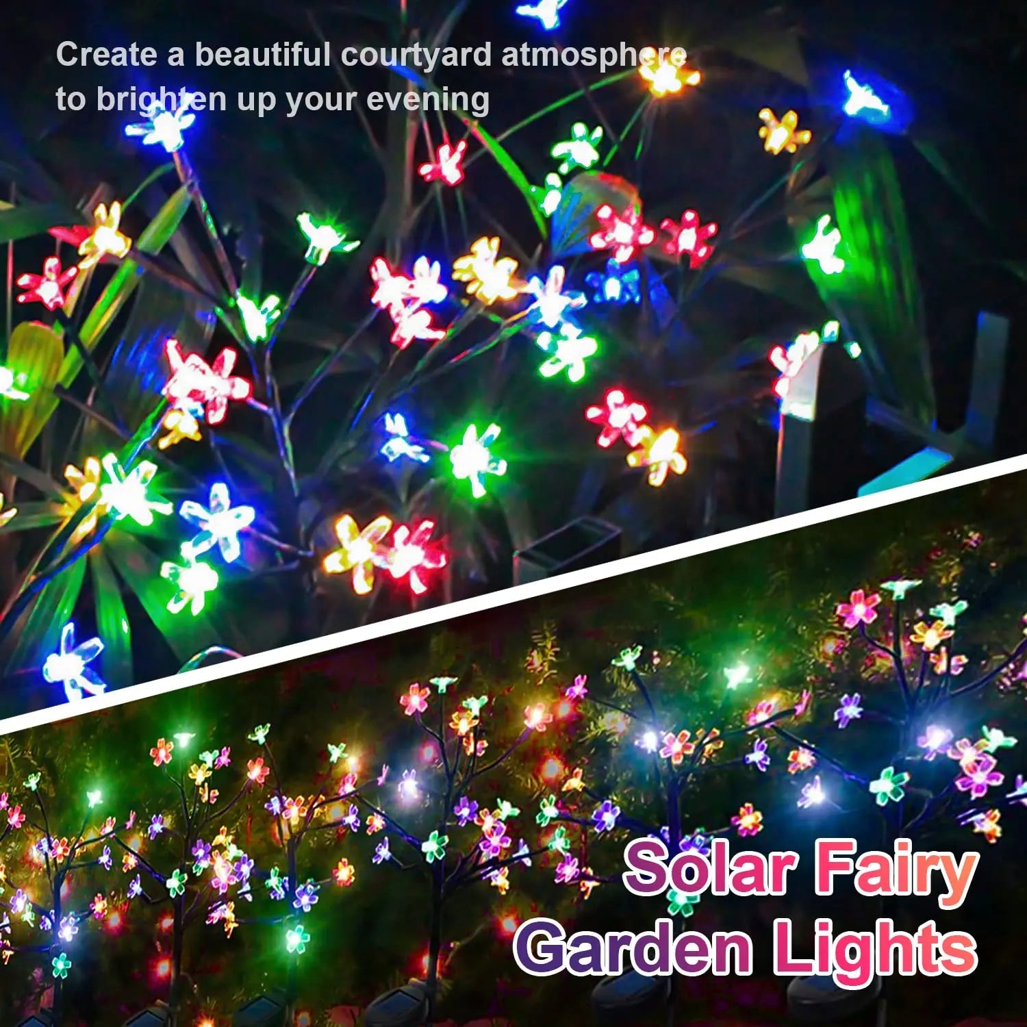 Solar LED RGB Flower Light