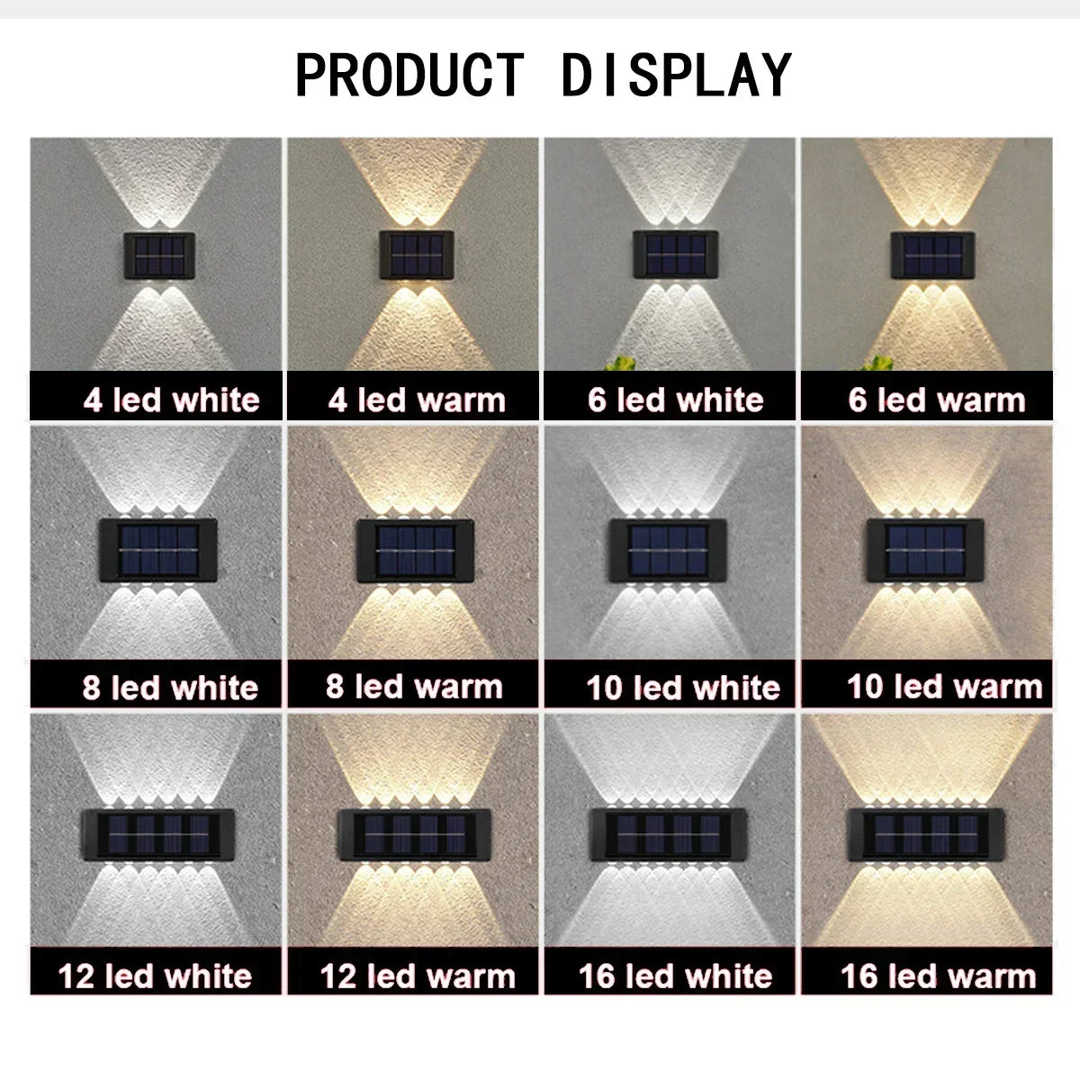 Solar LED Wall Lights for Outdoors