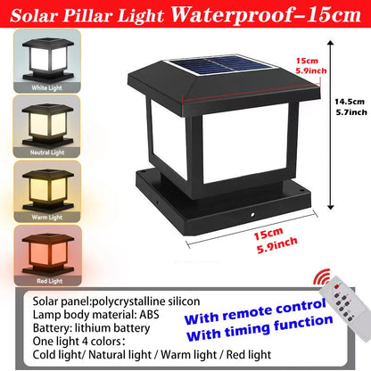 Solar LED Waterproof Outdoor Pillar Light