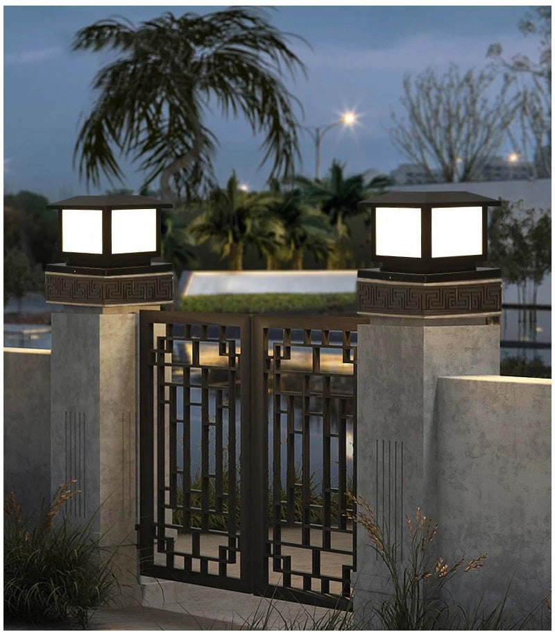 Solar LED Waterproof Outdoor Pillar Light