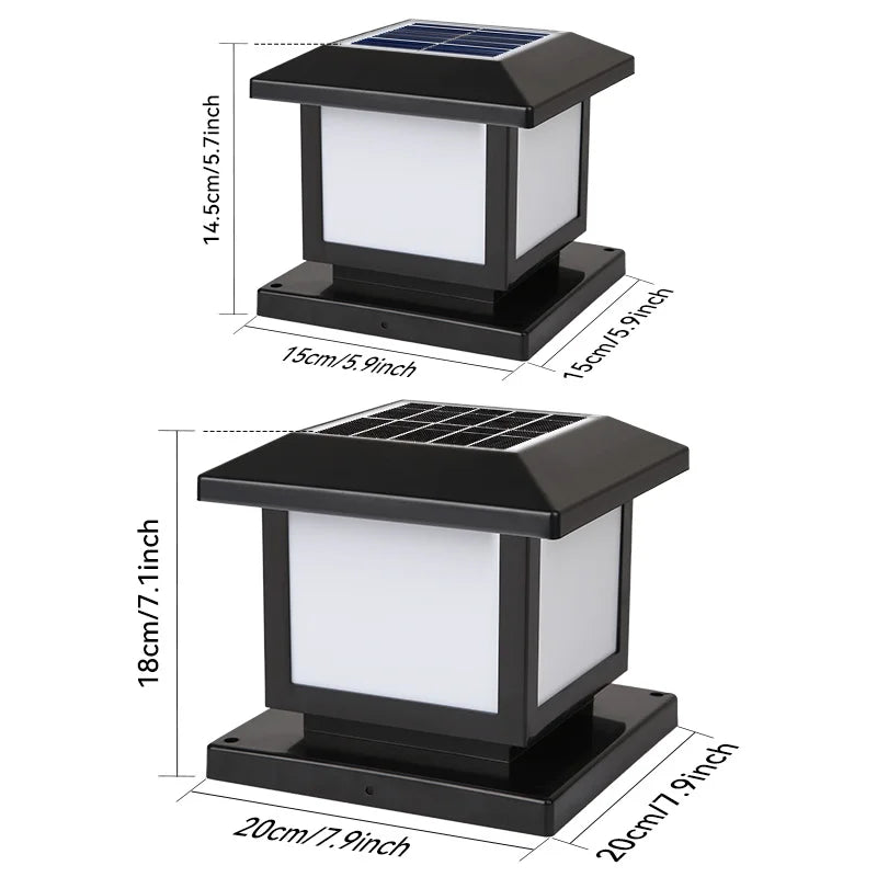 Solar LED Waterproof Outdoor Pillar Light