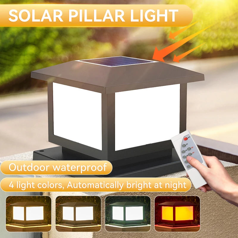 Solar LED Waterproof Outdoor Pillar Light