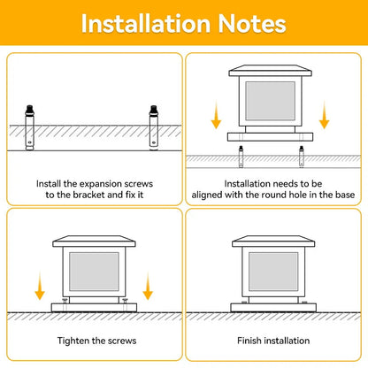 Solar LED Waterproof Outdoor Pillar Light