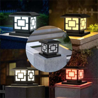 Solar LED Waterproof Outdoor Pillar Light