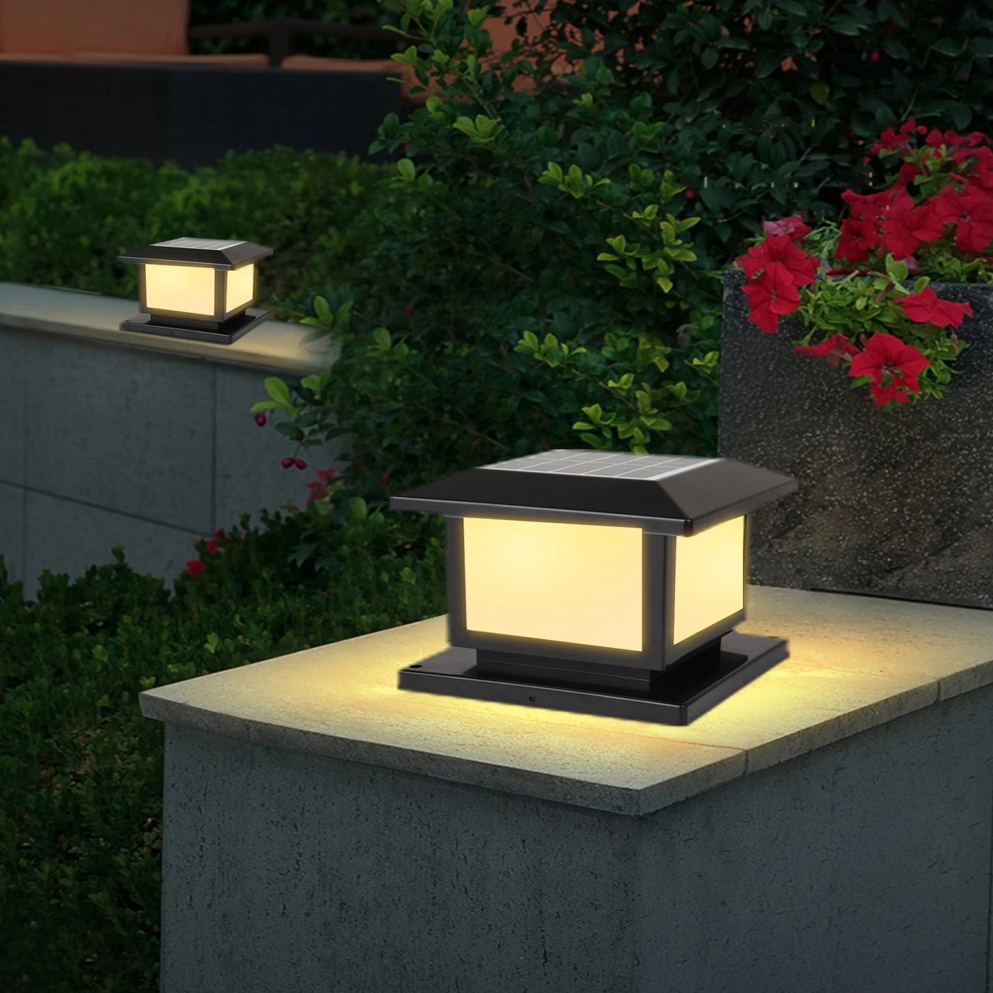 Solar LED Waterproof Outdoor Pillar Light