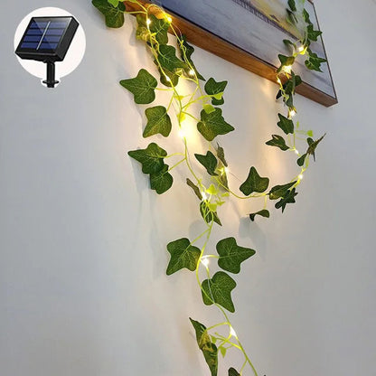 Solar Maple Leaf Fairy Lights