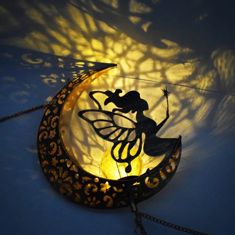 Solar Moon Fairy Garden Light