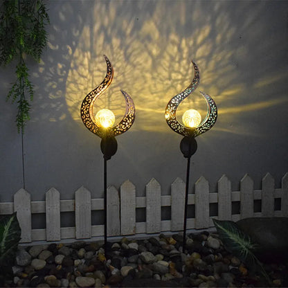 Solar Moon Fairy Garden Light