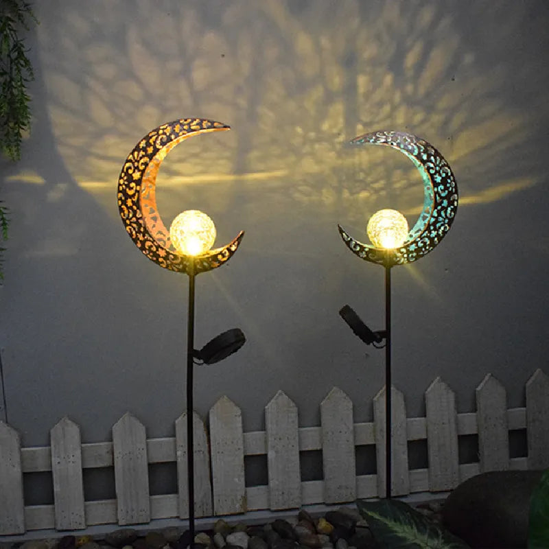 Solar Moon Fairy Garden Light