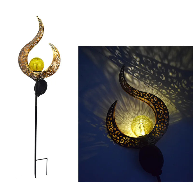 Solar Moon Fairy Garden Light