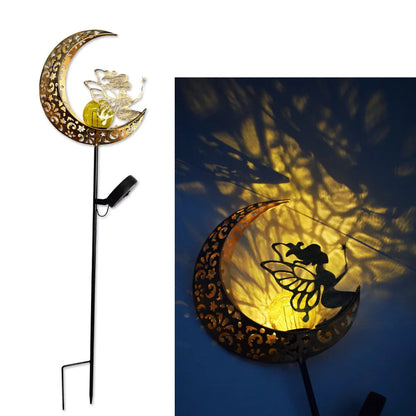 Solar Moon Fairy Garden Light