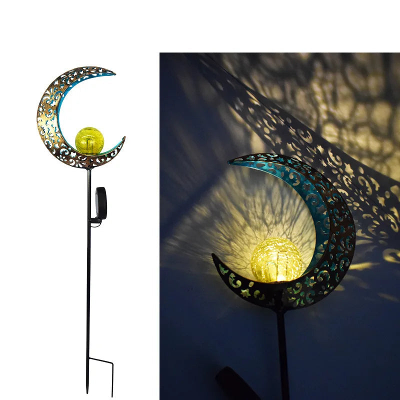 Solar Moon Fairy Garden Light