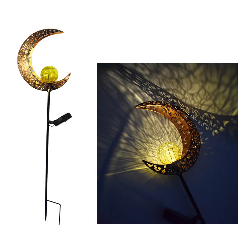 Solar Moon Fairy Garden Light