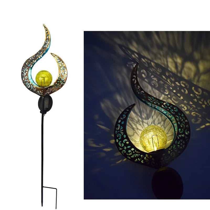 Solar Moon Fairy Garden Light