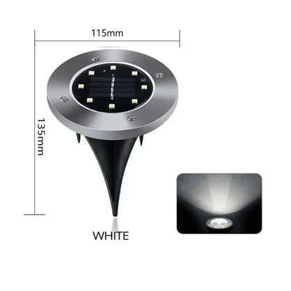 Solar Power Garden Disk Light